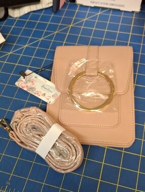 The Brentano Blush Matte Crossbody or Belt Bag 8x5.5